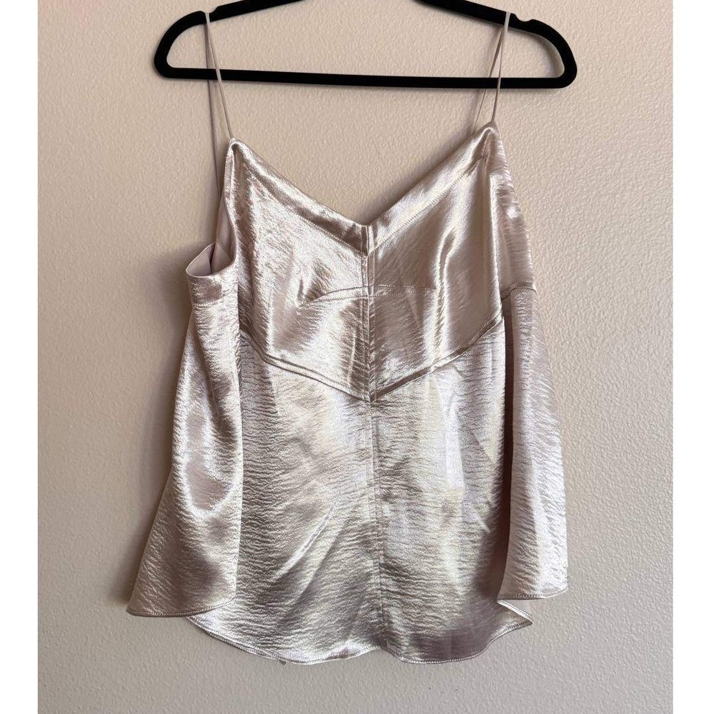 Anthropologie Champagne Satin Cami L Old Money Romantic NYC Going Out Party Y2K